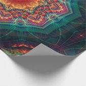 Prachtig kaleidoscoop met meerdere kleuren, bloemp cadeaupapier (Hoek)