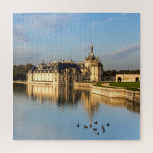 Prachtig kasteel puzzle Chateau de Chantilly Legpuzzel