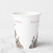 Prachtig kasteel Zilveren kroon Roze edelstenen Vl Papieren Bekers (Links)