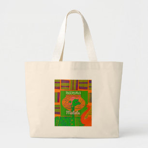 Prachtig Keniaans Geel Rozengeel Grafisch Ontwerp Grote Tote Bag