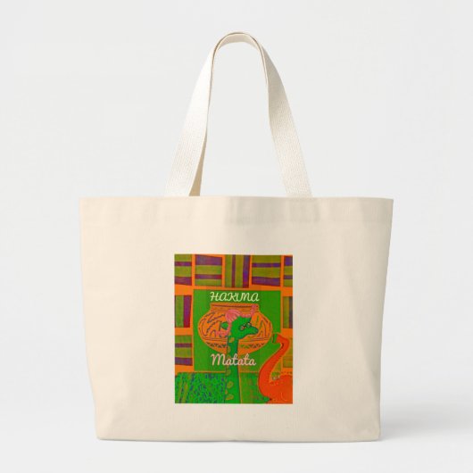 Prachtig Keniaans Geel Rozengeel Grafisch Ontwerp Grote Tote Bag (Voorkant)