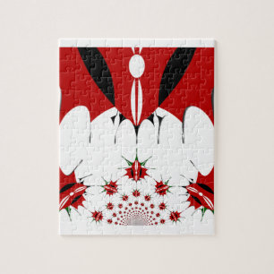 Prachtig Keniaans Tapijt: Keniaanse Vlag Vlinder Legpuzzel