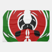 Prachtig Keniaans wandtapijt: Keniaanse Vlag Vlind Theedoek (Horizontaal)