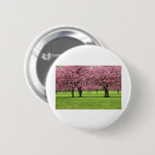 Prachtig kersenbloesemmotief ronde button 5,7 cm (Voorkant /achterkant)