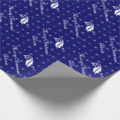 Prachtig kerst inpakpapier met glinsteringen (Hoek)