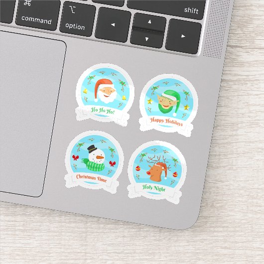 Prachtig kerst stickers collectie (Detail)