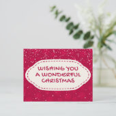 Prachtig kerstBriefkaart Briefkaart (Staand voorkant)