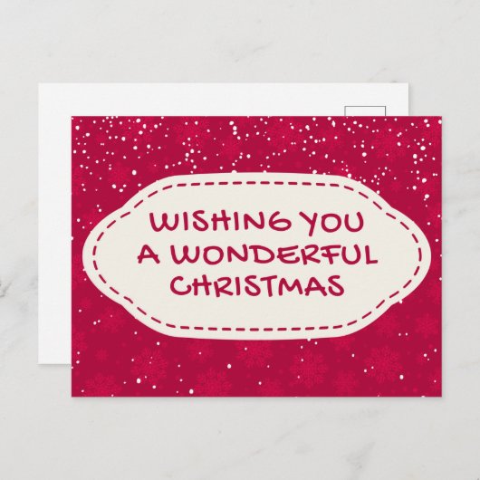 Prachtig kerstBriefkaart Briefkaart (Voorkant / Achterkant)