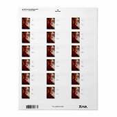 Prachtig kerstcadeaulabel etiket (Full Sheet)