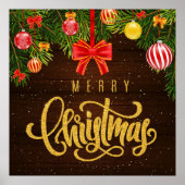 Prachtig kerstfeest Poster (Voorkant)