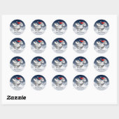 Prachtig Kerstlam Ronde Sticker (Vel)