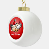 Prachtig Kerstvarken Keramische Bal Ornament (Rechts)