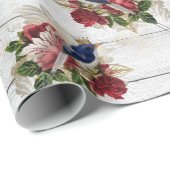 Prachtig kerstvizierpatroon cadeaupapier (Rol Hoek)