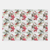 Prachtig kerstvizierpatroon inpakpapier vel (Voorkant 3)