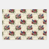 Prachtig kerstvizierpatroon inpakpapier vel (Voorkant 2)