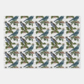 Prachtig kerstvizierpatroon inpakpapier vel (Voorkant 3)