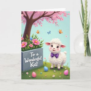 Prachtig Kinder Lente Lam Kaart