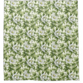 Prachtig klassiek bloemenpatroon douchegordijn (Voorkant)