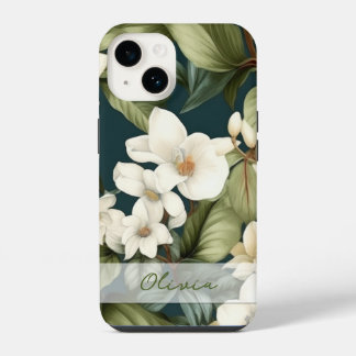 Prachtig klassiek bloemenpatroon iPhone 14 hoesje