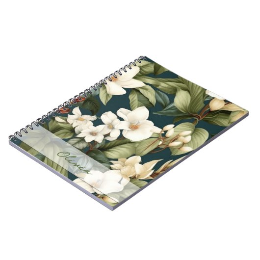 Prachtig klassiek bloemenpatroon notitieboek (Linkerzijde)