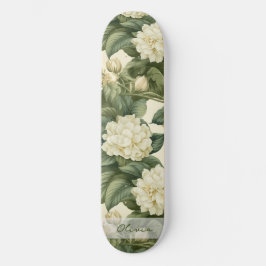 Prachtig klassiek bloemenpatroon persoonlijk skateboard