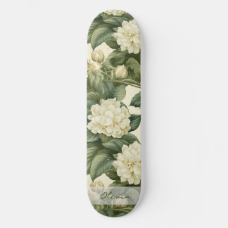 Prachtig klassiek bloemenpatroon persoonlijk skateboard