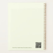 Prachtig klassiek bloemenpatroon planner (Achterkant)