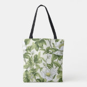Prachtig klassiek bloemenpatroon tote bag (Achterkant)
