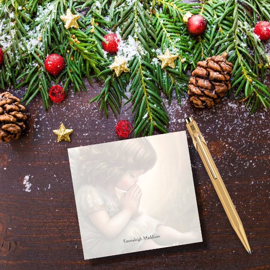 Prachtig klein meisje engel Radiant Light Halo Post-it® Notes