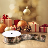 Prachtig klein meisje engel Radiant Light Halo Satijnen Lint