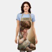 Prachtig klein meisje engel Radiant Light Halo Schort (Gedragen)