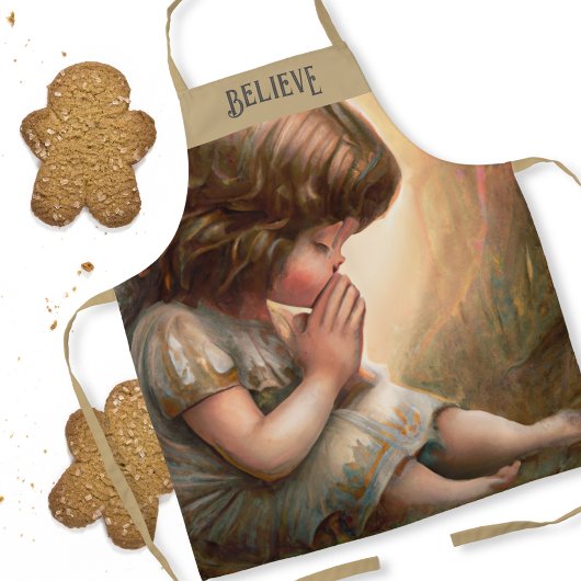 Prachtig klein meisje engel Radiant Light Halo Schort