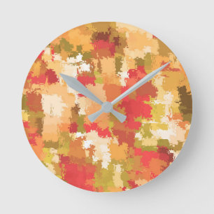Prachtig kleurrijk Abstract patroon Ronde Klok