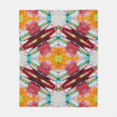 Prachtig Kleurrijk Abstract Schilderen Fleece Deken (Voorkant)