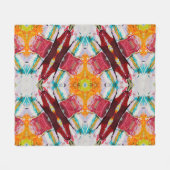 Prachtig Kleurrijk Abstract Schilderen Fleece Deken (Voorkant (Horizontaal))