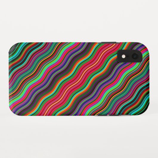 Prachtig kleurrijk avy Stripe Patroon Case-Mate iPhone Case (Achterkant (horizontaal))