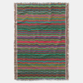 Prachtig kleurrijk avy Stripe Patroon Deken (Voorkant Verticaal)