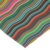 Prachtig kleurrijk avy Stripe Patroon Korte Tafelloper (Hoek)