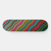 Prachtig kleurrijk avy Stripe Patroon Persoonlijk Skateboard (Horizontaal)
