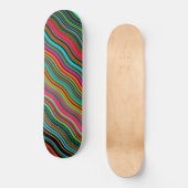 Prachtig kleurrijk avy Stripe Patroon Persoonlijk Skateboard (Voorkant)