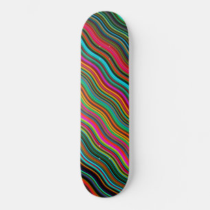 Prachtig kleurrijk avy Stripe Patroon Persoonlijk Skateboard