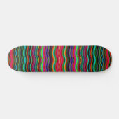 Prachtig kleurrijk avy Stripe Patroon Skateboard (Horizontaal)