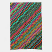 Prachtig kleurrijk avy Stripe Patroon Theedoek (Verticaal)