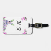 Prachtig kleurrijk konijn Bagagelabel (Voorkant horizontaal)