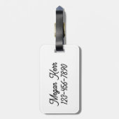 Prachtig kleurrijk konijn Bagagelabel (Achterkant verticaal)