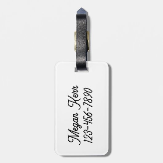 Prachtig kleurrijk konijn Bagagelabel (Achterkant verticaal)