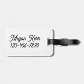 Prachtig kleurrijk konijn Bagagelabel (Achterkant horizontaal)