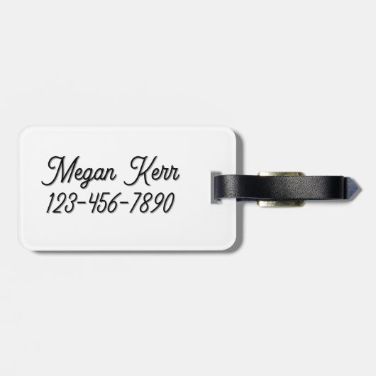 Prachtig kleurrijk konijn Bagagelabel (Achterkant horizontaal)