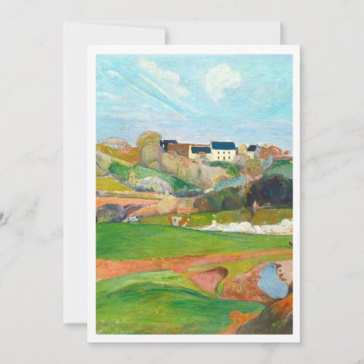 Prachtig kleurrijk landschap kaart (Voorkant)