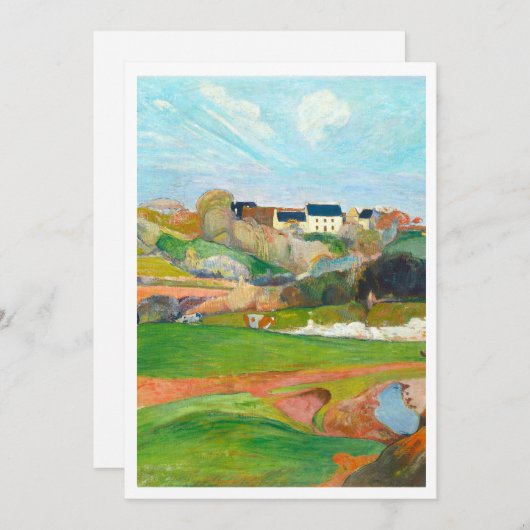 Prachtig kleurrijk landschap kaart (Voorkant / Achterkant)